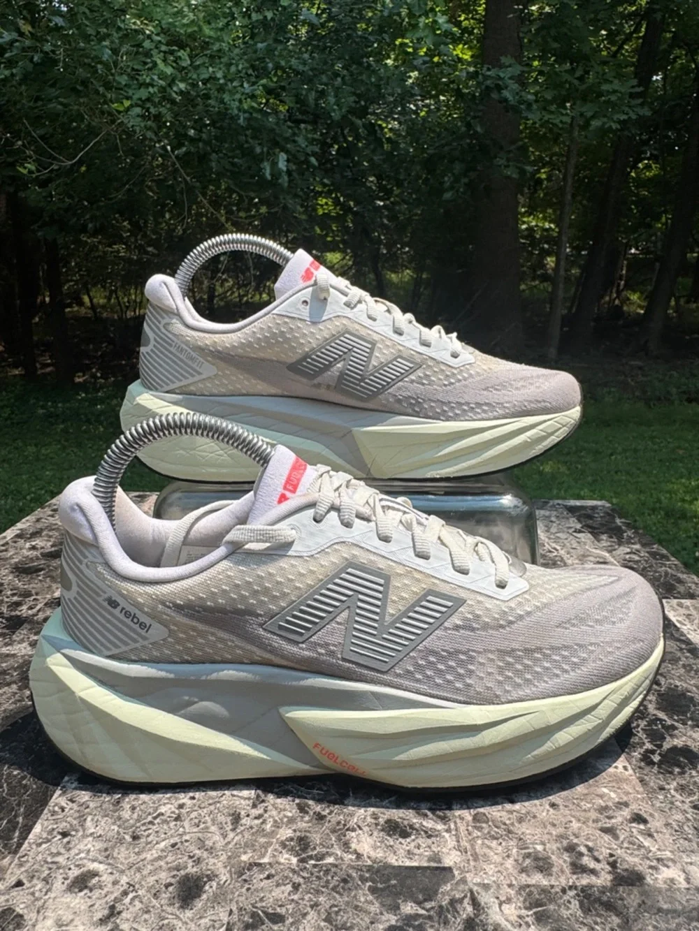 New Balance Women’s FuelCell Rebel v5 Raincloud Mineral Size Women 8.5 Men 7